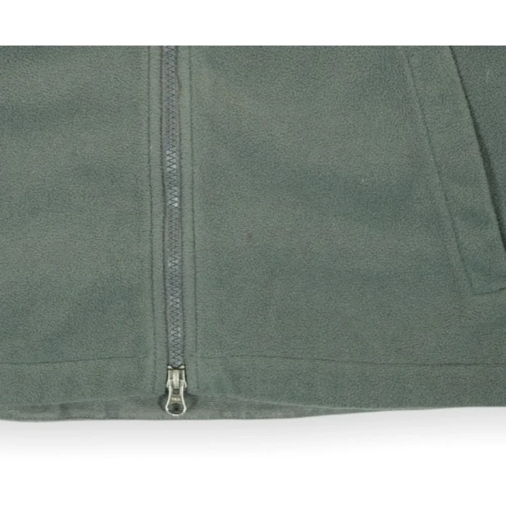 The North Face Men's Full Zip Fleece Jacket Gray Long Sleeve Size Medium‎